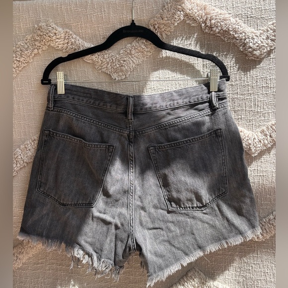 All Saints Gray Jean Shorts - Picture 2 of 3